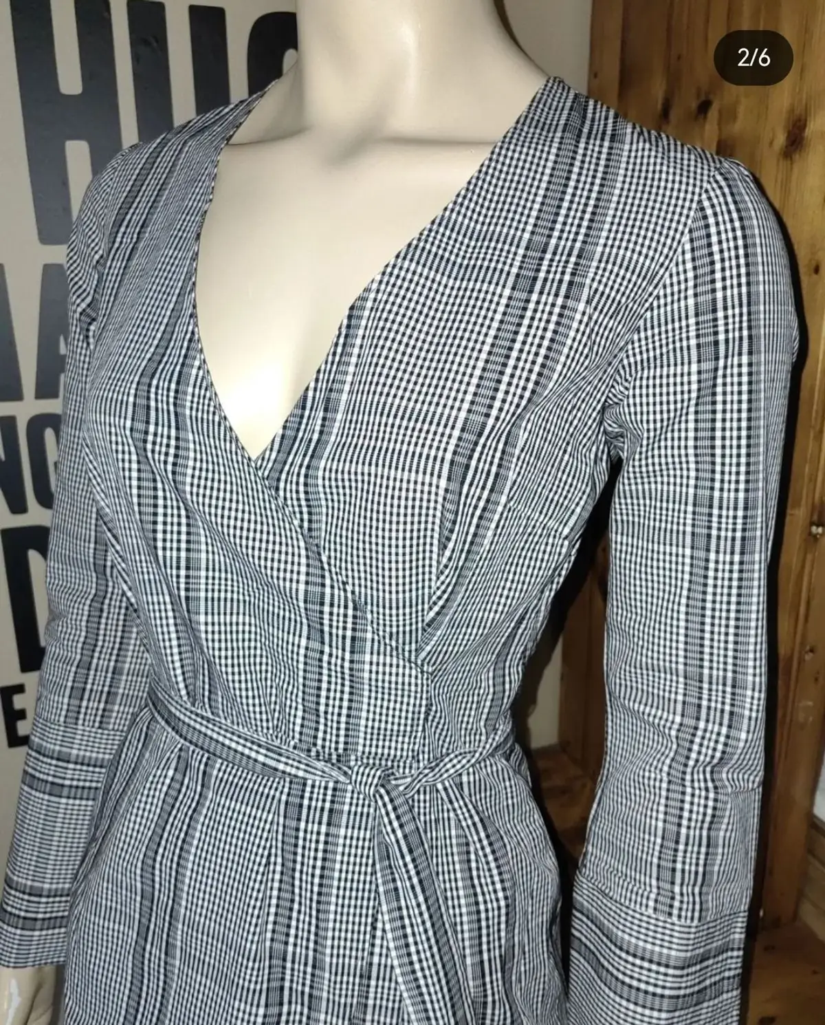 Woolworths Checkered Wrap Dress