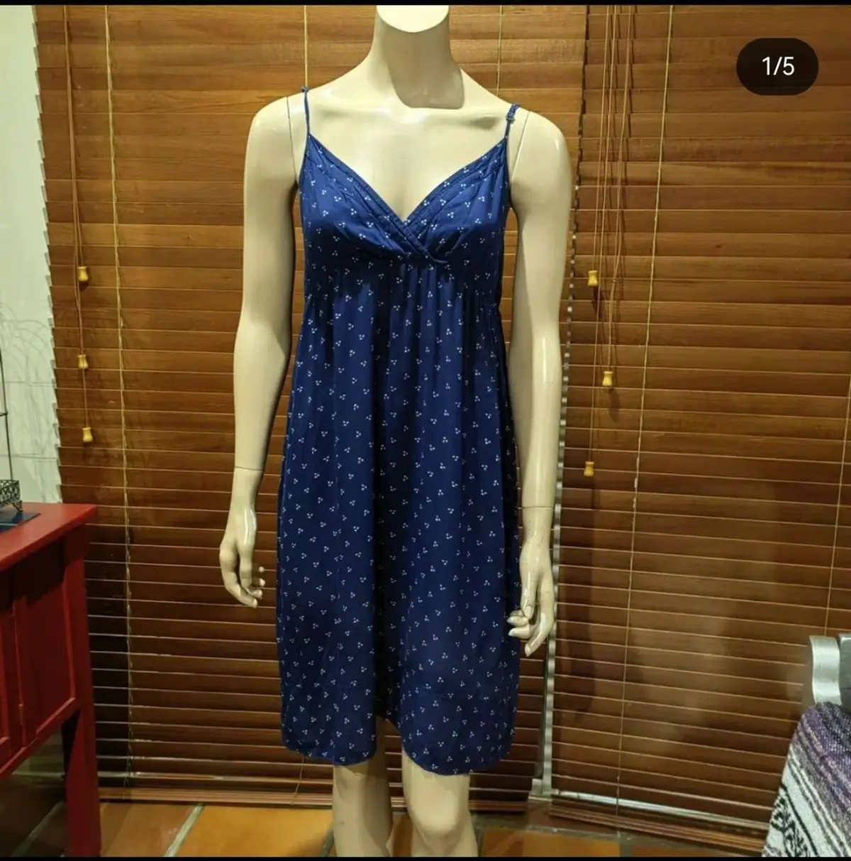 H&M H&M Blue Patterned Dress Size 12