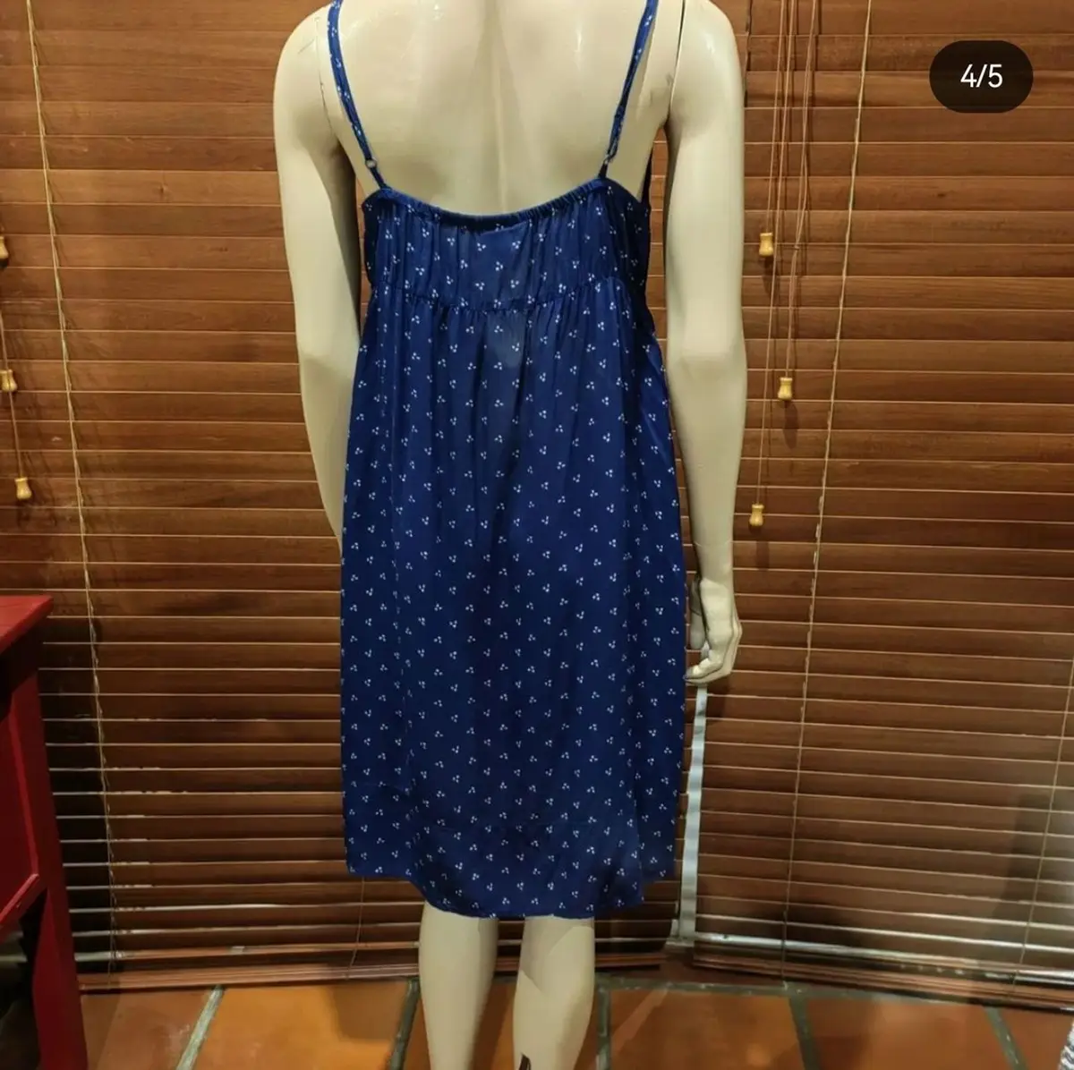 H&M Blue Patterned Dress Size 12
