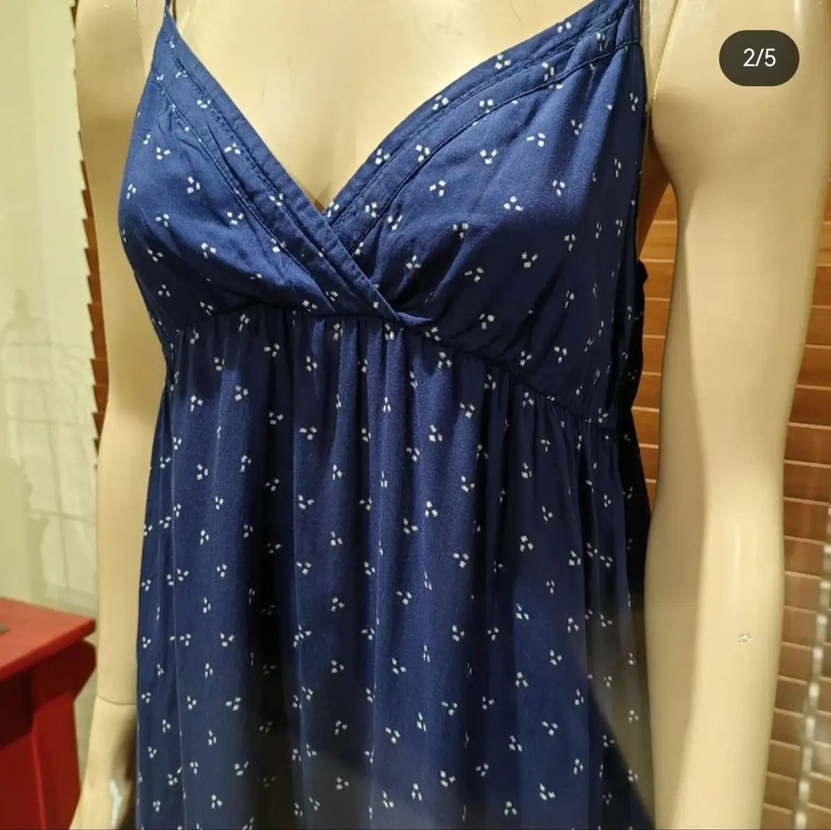 H&M Blue Patterned Dress Size 12