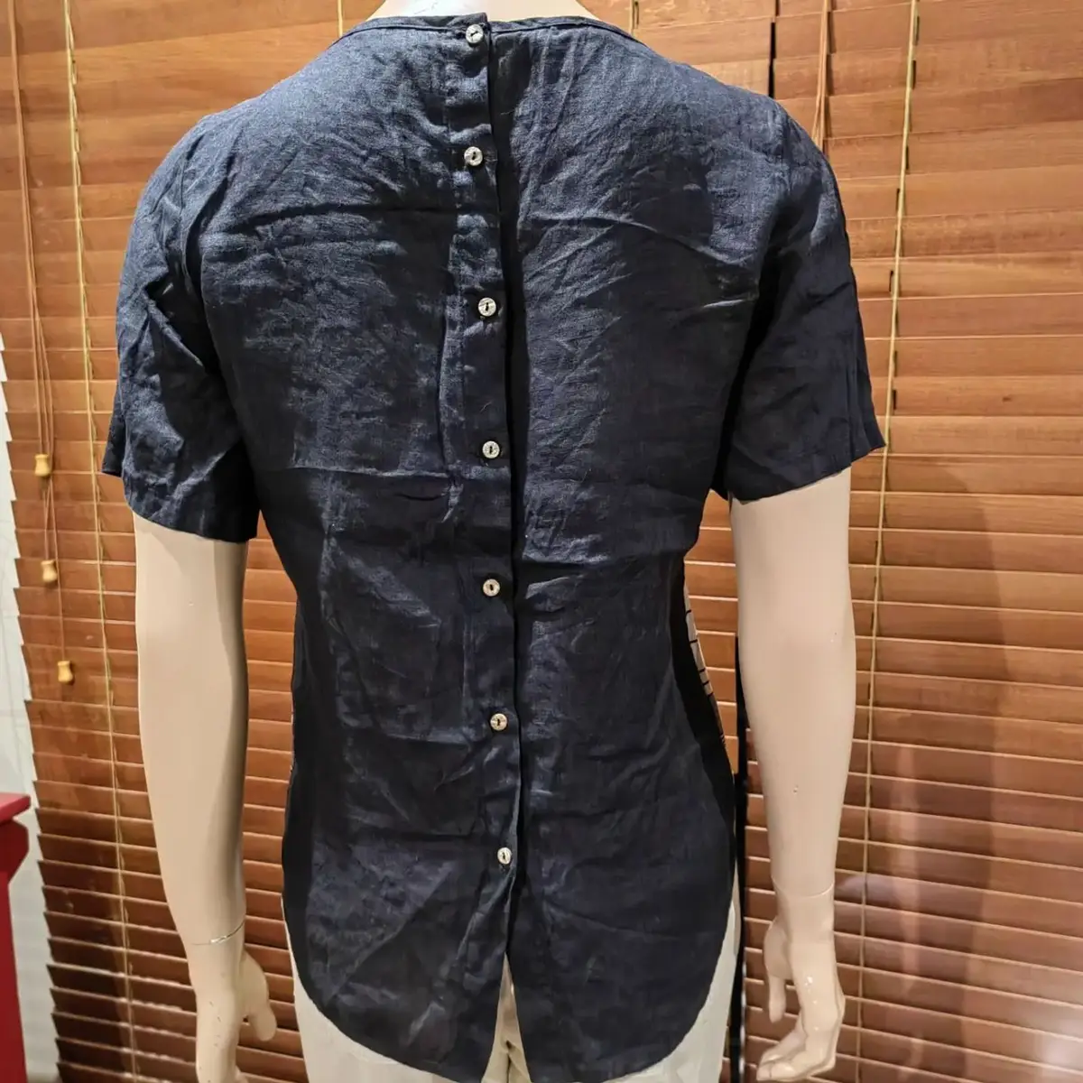 CoRuan Striped Short-Sleeve Top
