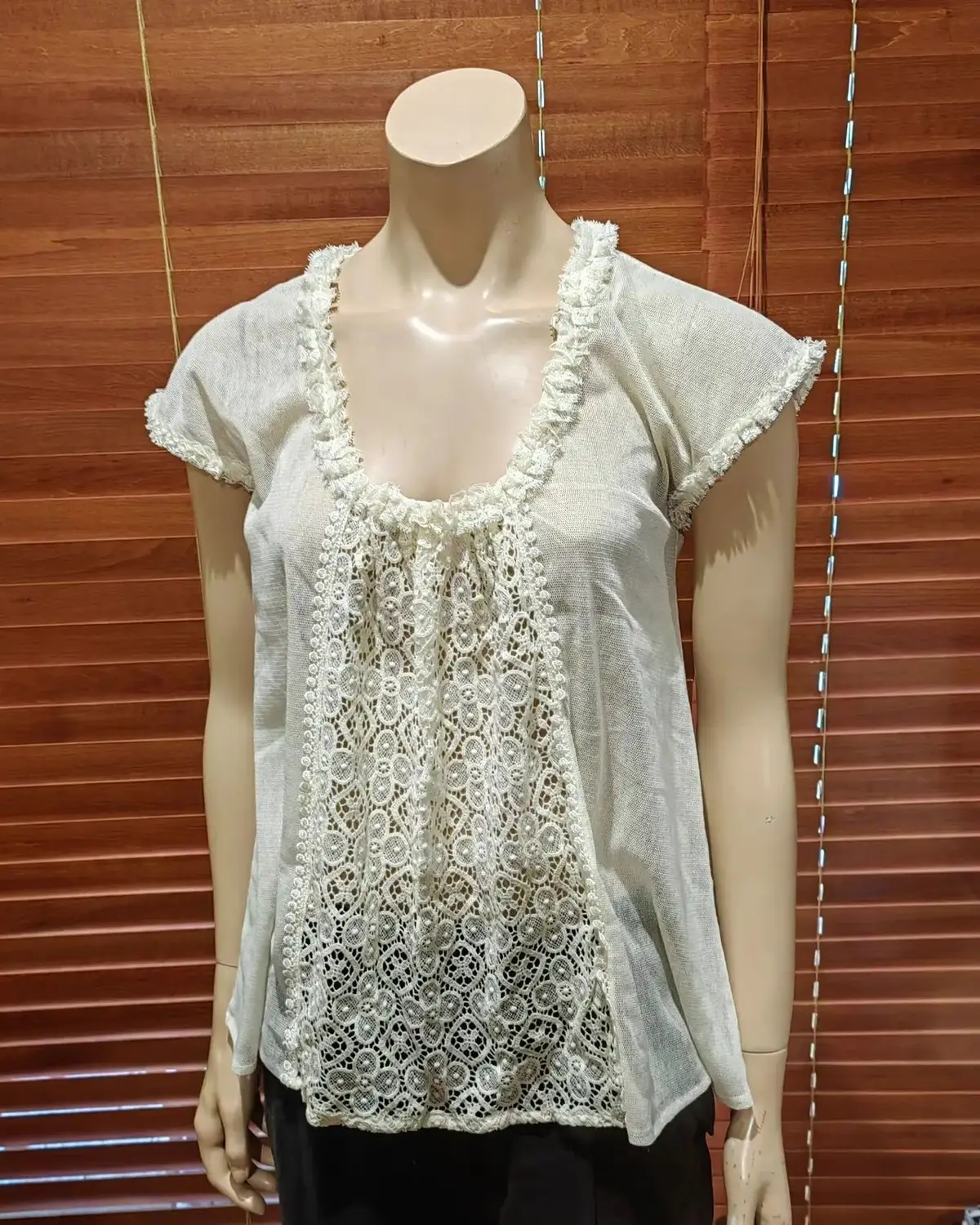 Mango Light Beige Top