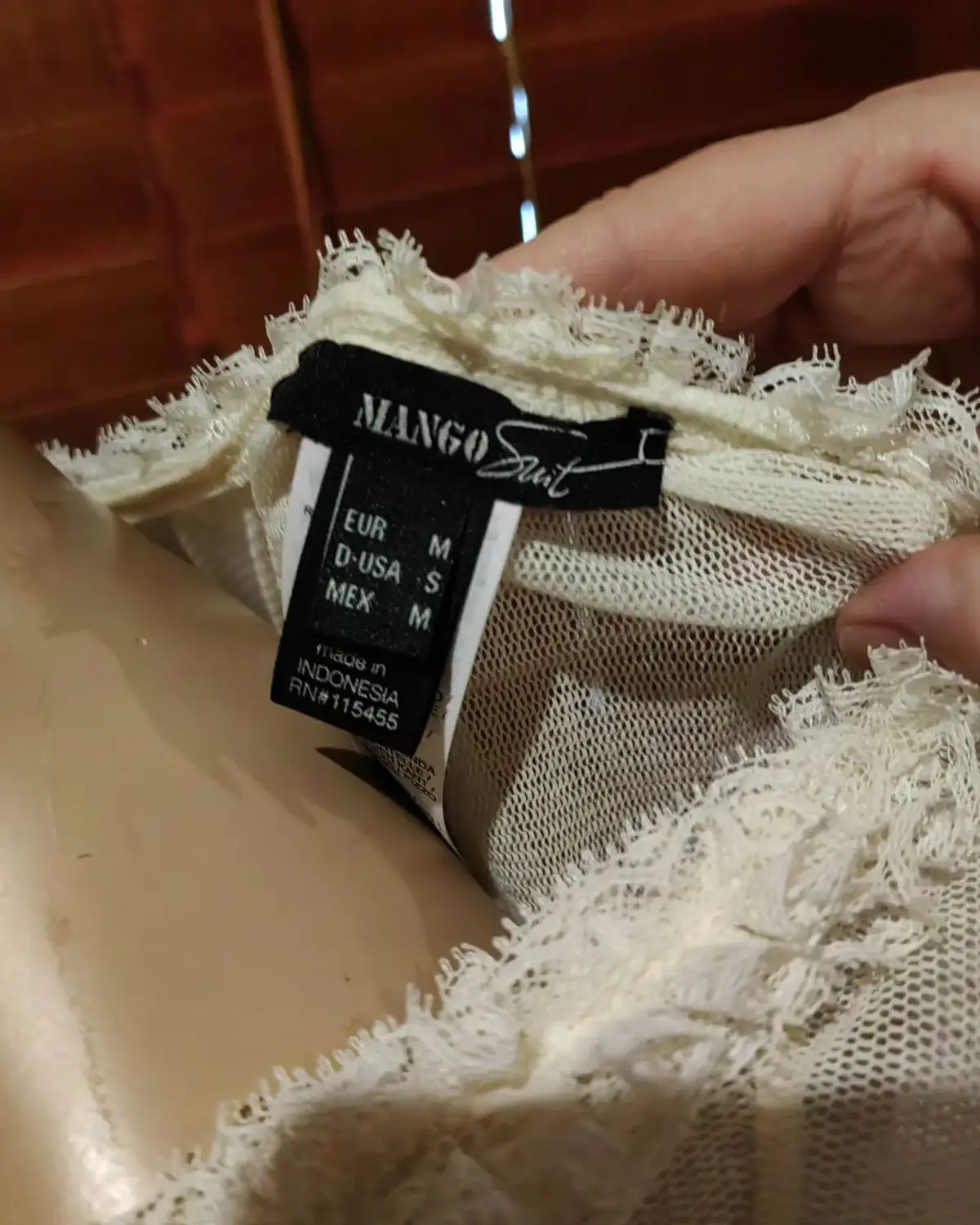 Mango Light Beige Top