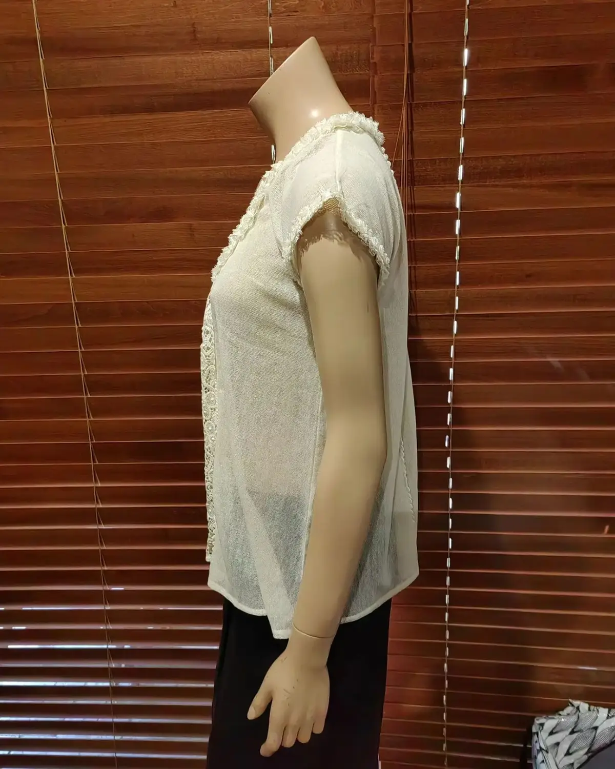 Mango Light Beige Top