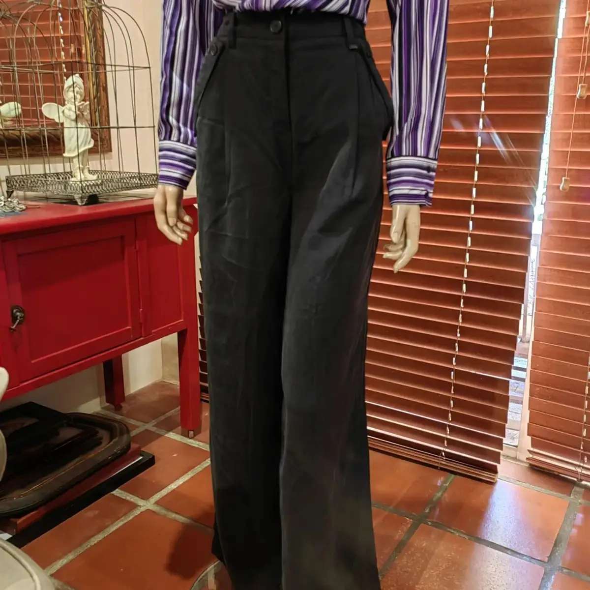 Generic Black Wide-Leg Pants