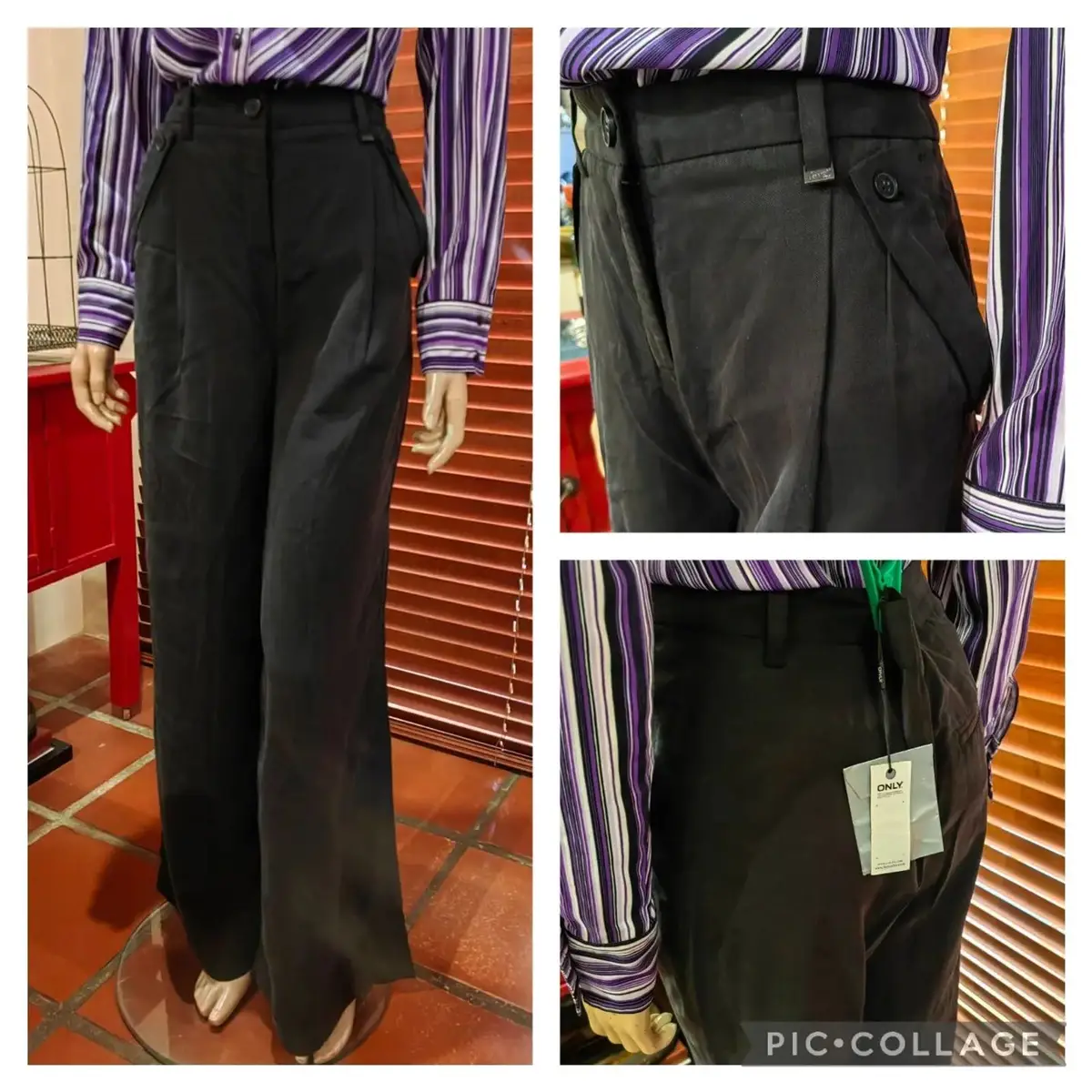 Black Wide-Leg Pants