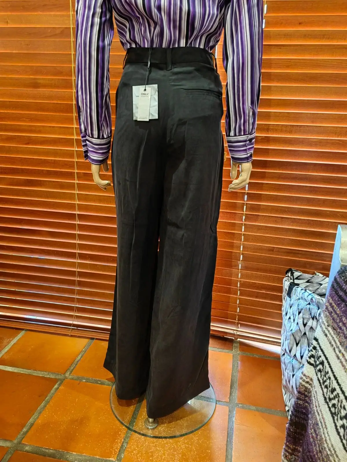 Black Wide-Leg Pants