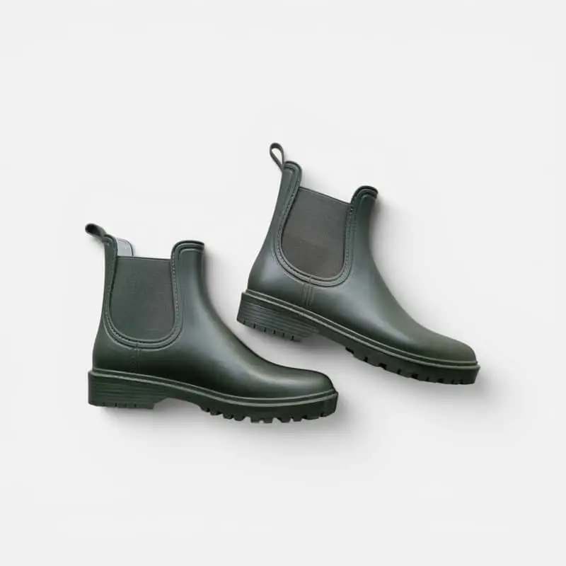 Green Chelsea Boots