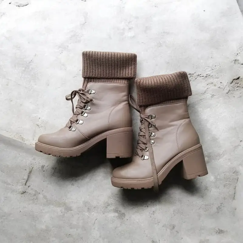 Beige Boots