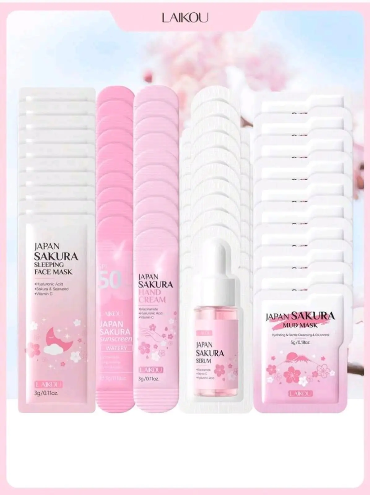 Laikou Japan Sakura Sleeping Face Mask