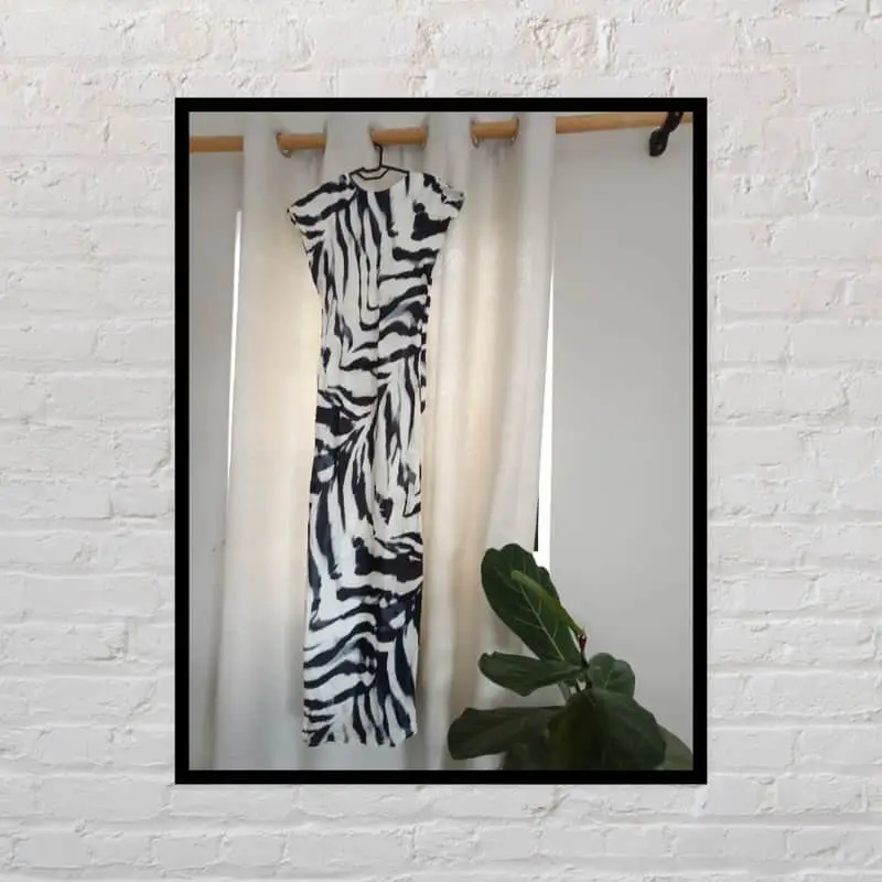 Shein Black and White (Zebra) dress