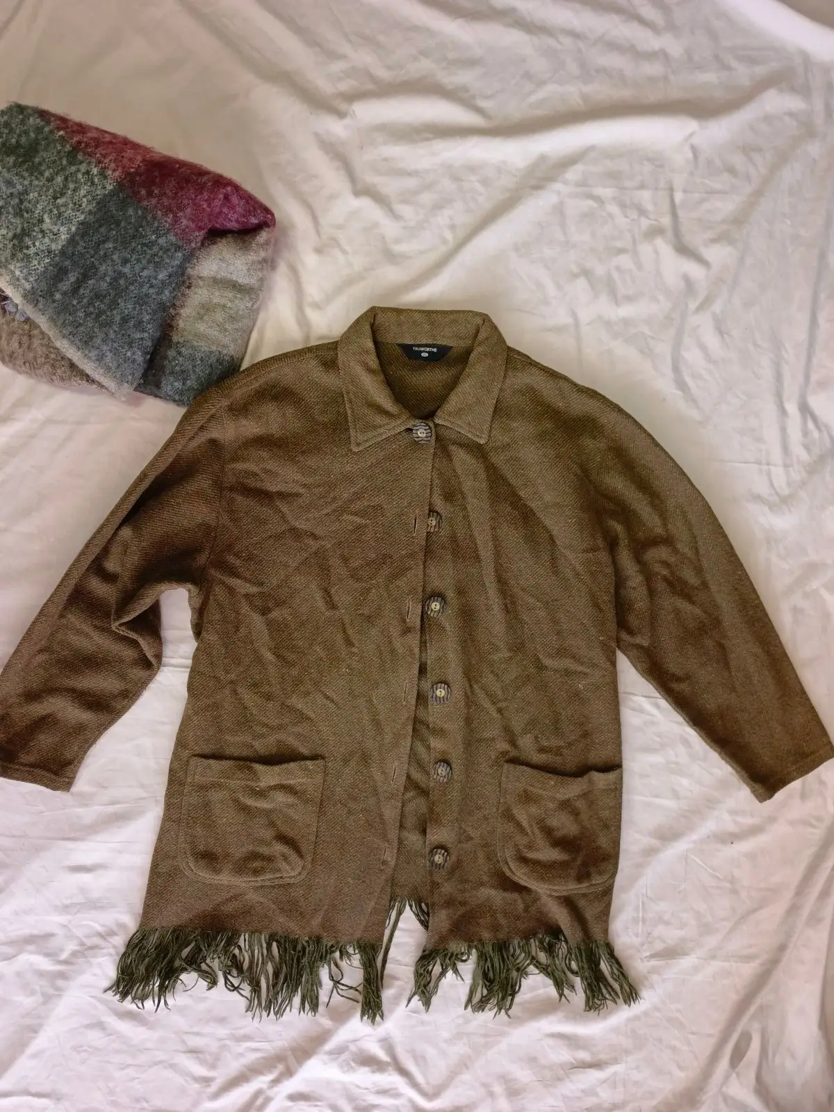 Truworths Truworths Brown Cardigan with Fringe