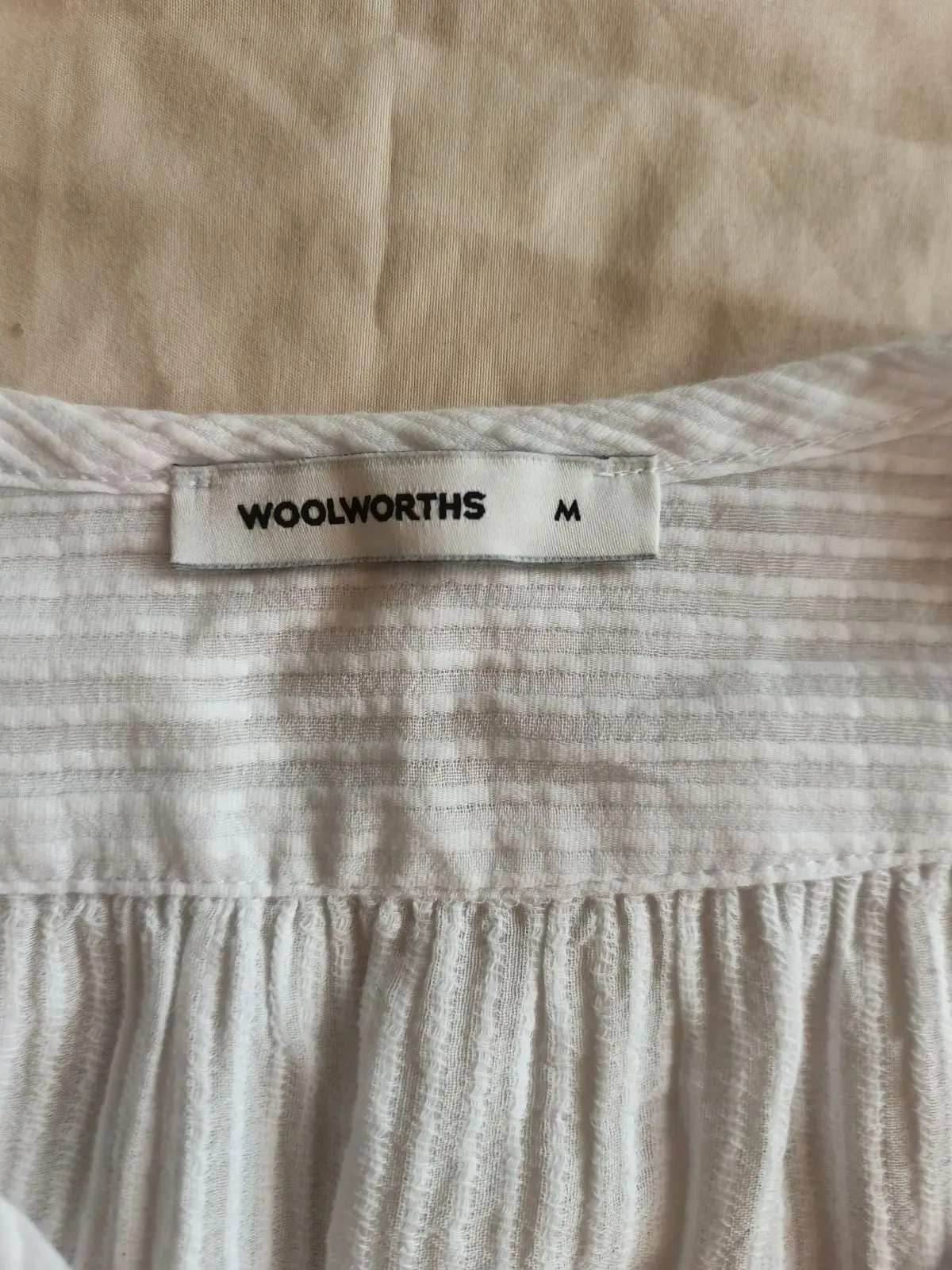 Woolworths White Button-Up Blouse