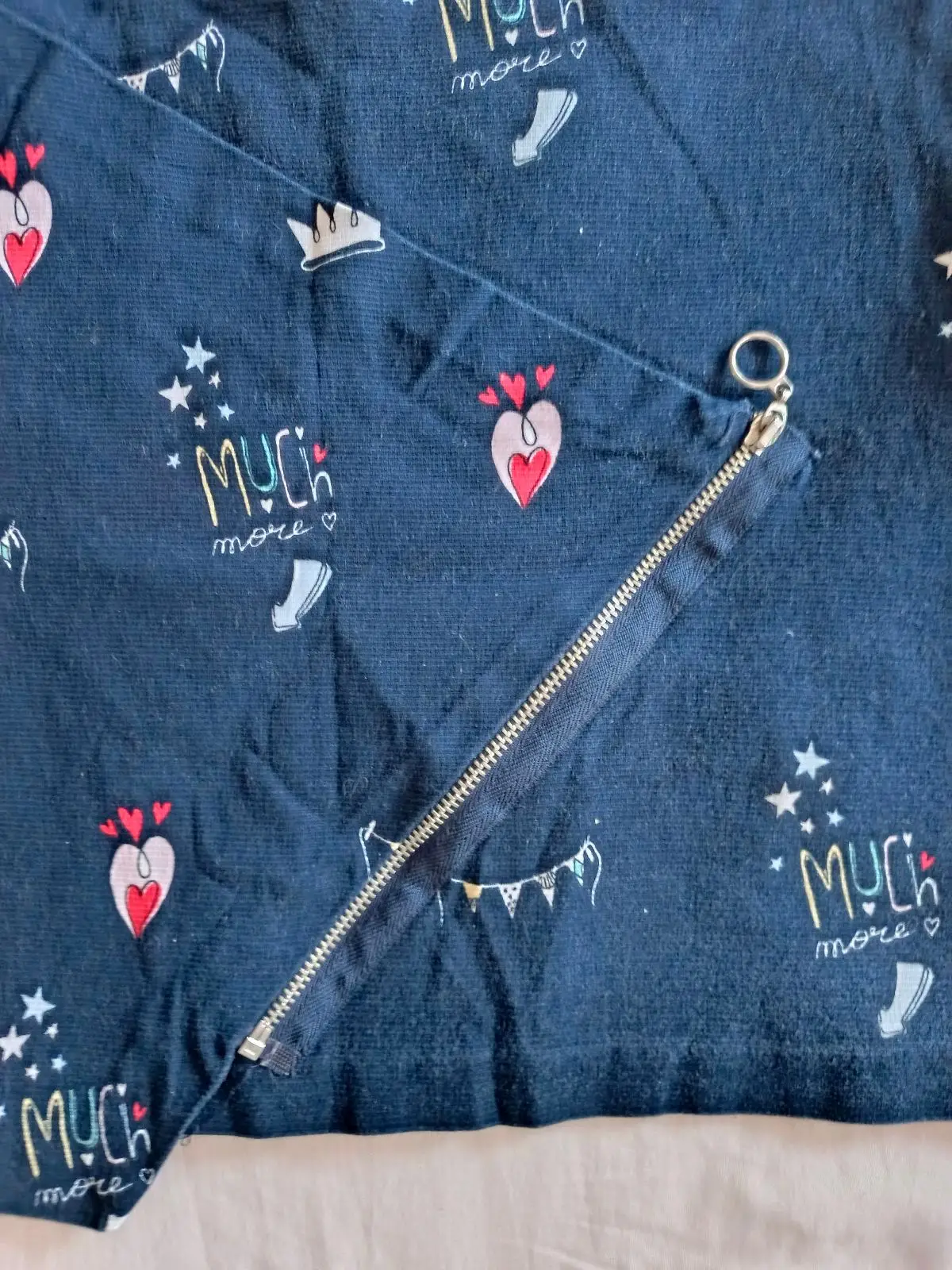 Zara Navy Printed Skirt