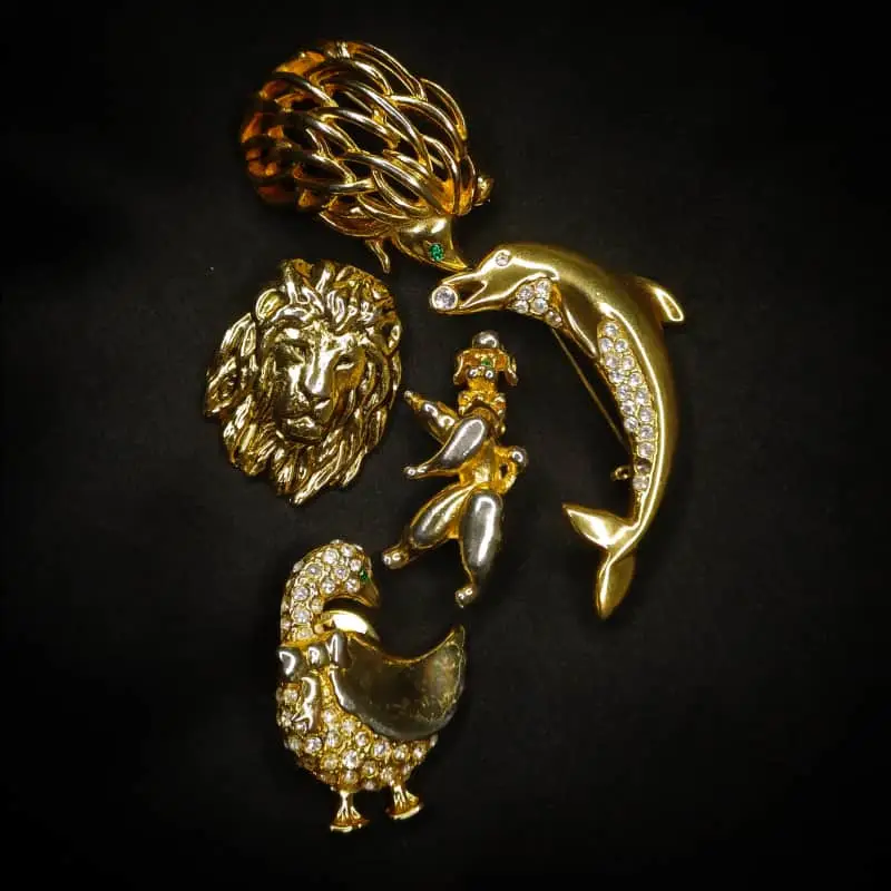 Other Vintage Gold Tone Brooches