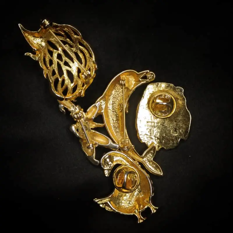 Vintage Gold Tone Brooches