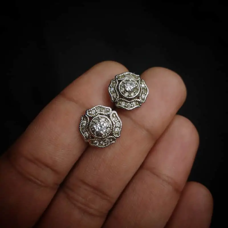 Sterling Silver & Cubic Zirconia studs