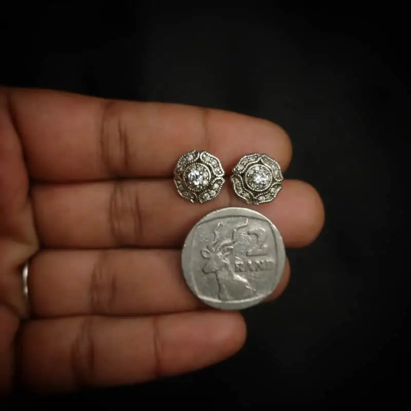 Sterling Silver & Cubic Zirconia studs