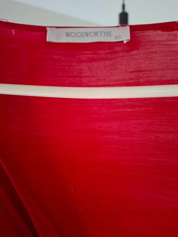 Woolworths red dress