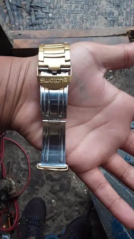 Swatch Irony Chrono "Dreamnight Gold" (Model Variant).