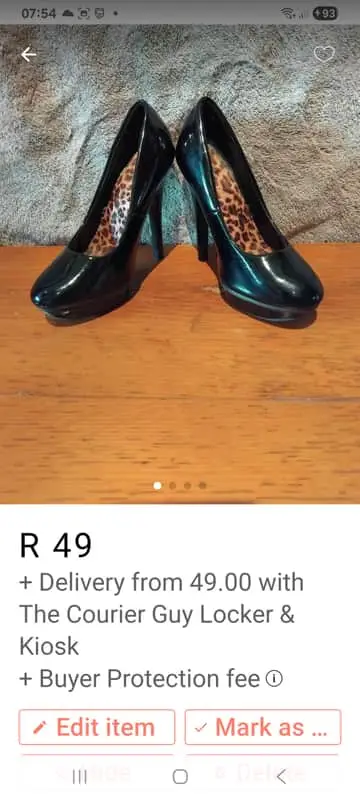 Black parent leather ladies stiletto heels
