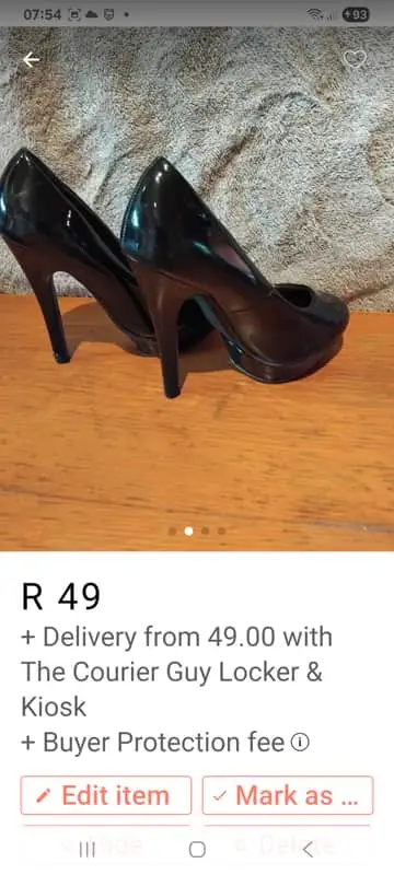 Black parent leather ladies stiletto heels