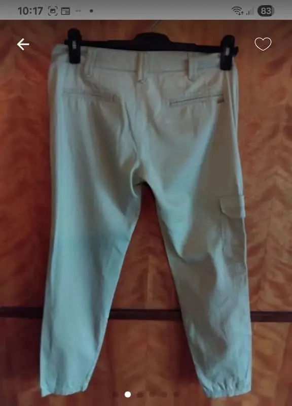 Mango Ladies Mango "New basics style" stone/beige coloured trousers