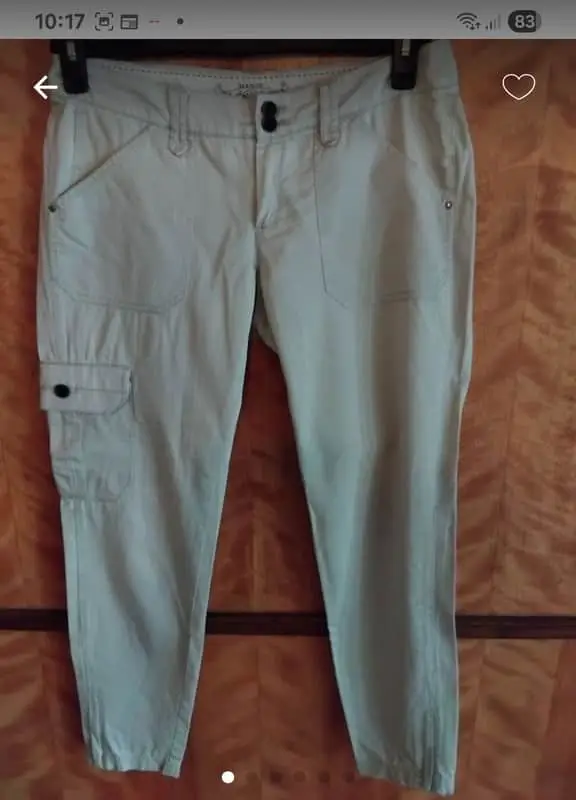 Ladies Mango "New basics style" stone/beige coloured trousers