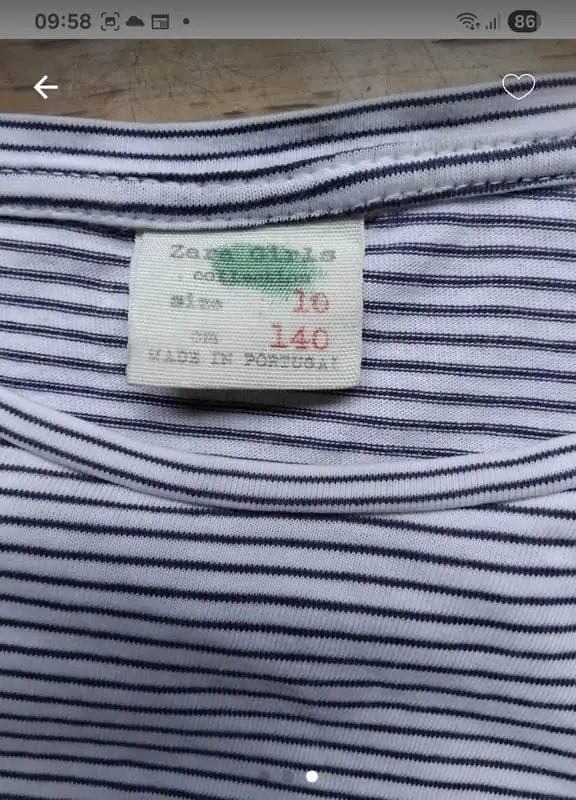 Zara girl's flower detail t shirt