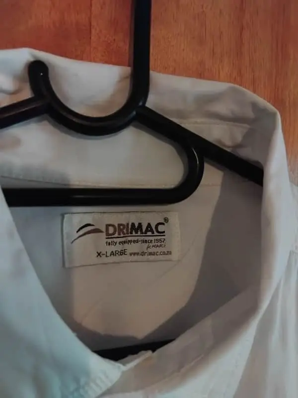 Drimac men's white long sleeve shirt
