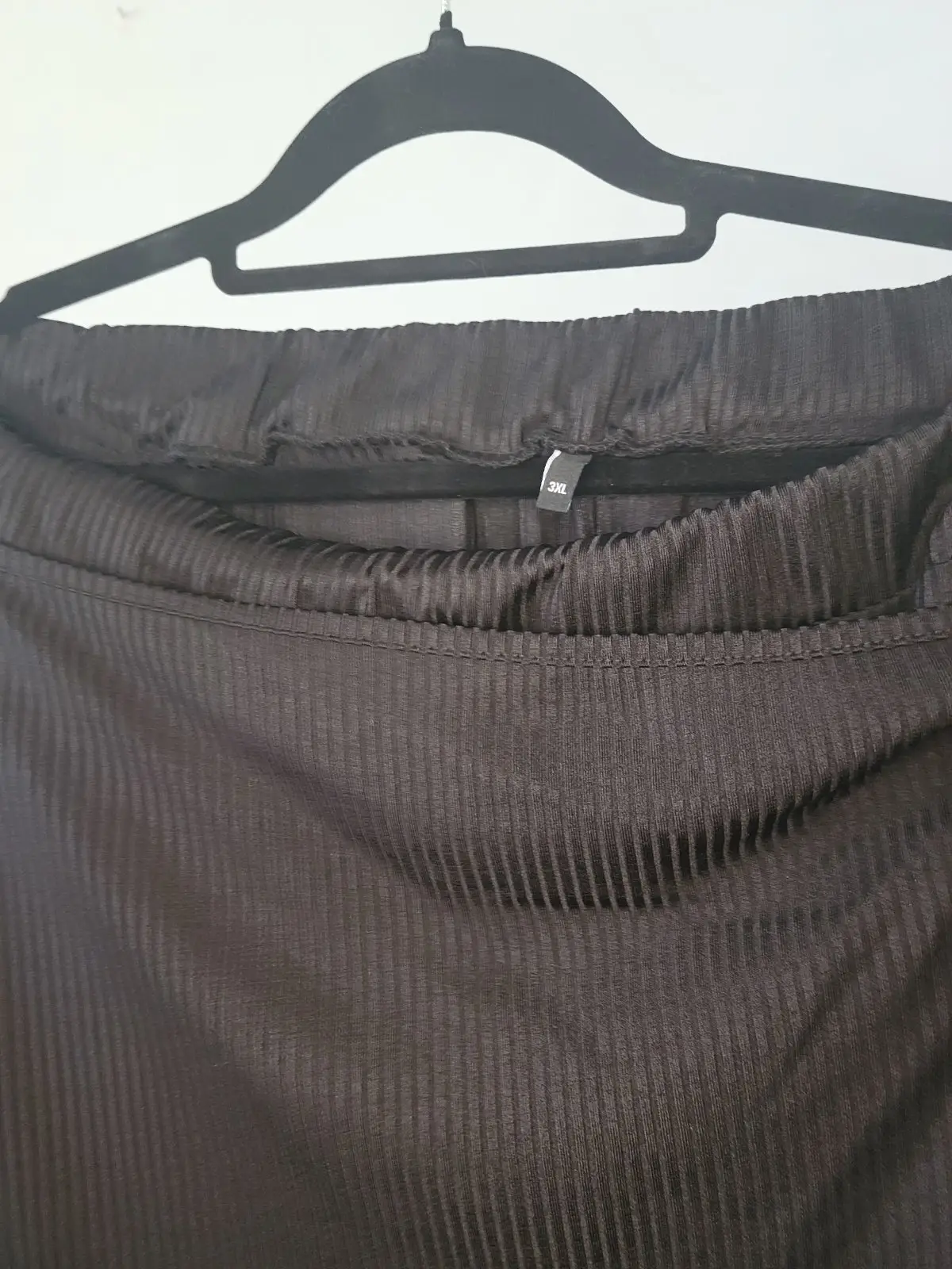 Black Ribbed Skirt