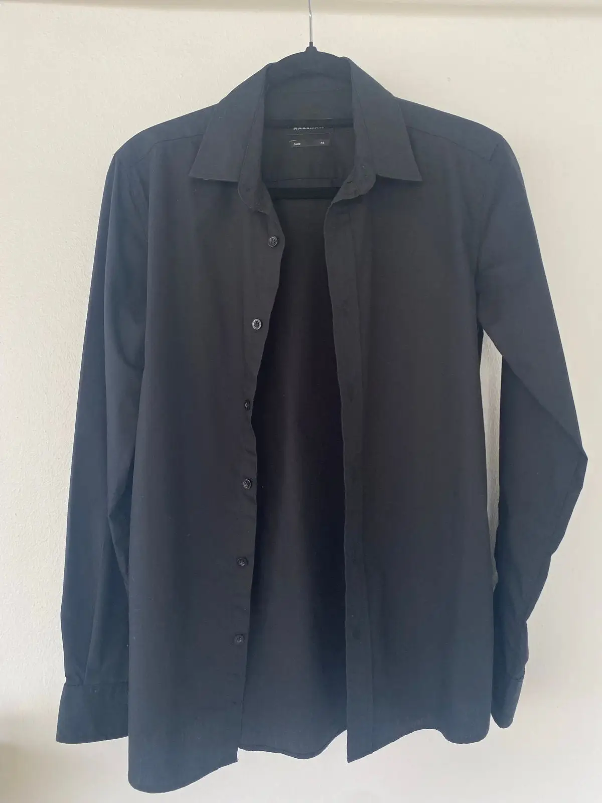 Markham Markham Slim Fit Black Long Sleeve Shirt
