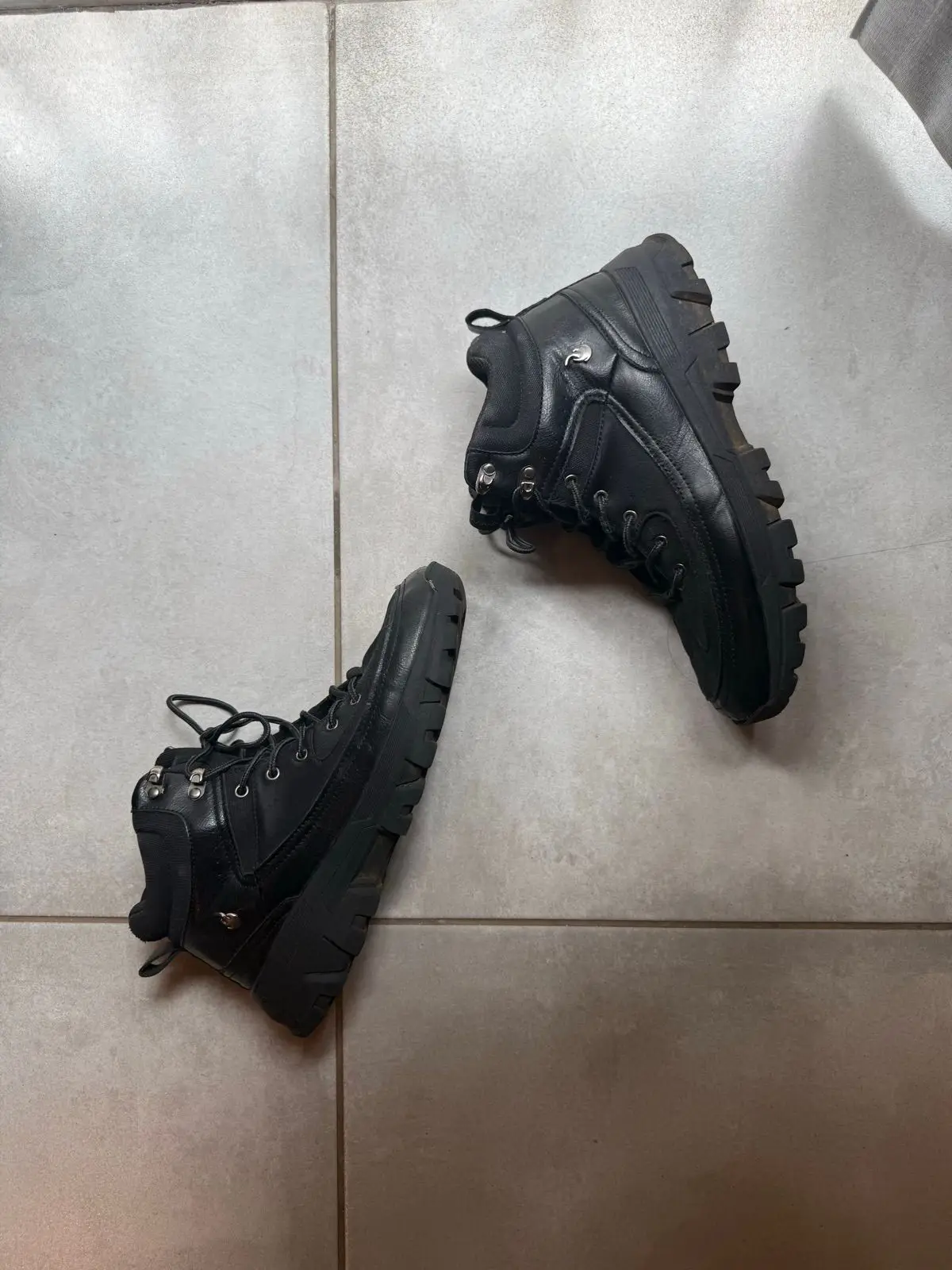 Black Mid-Cut Hiking Boots