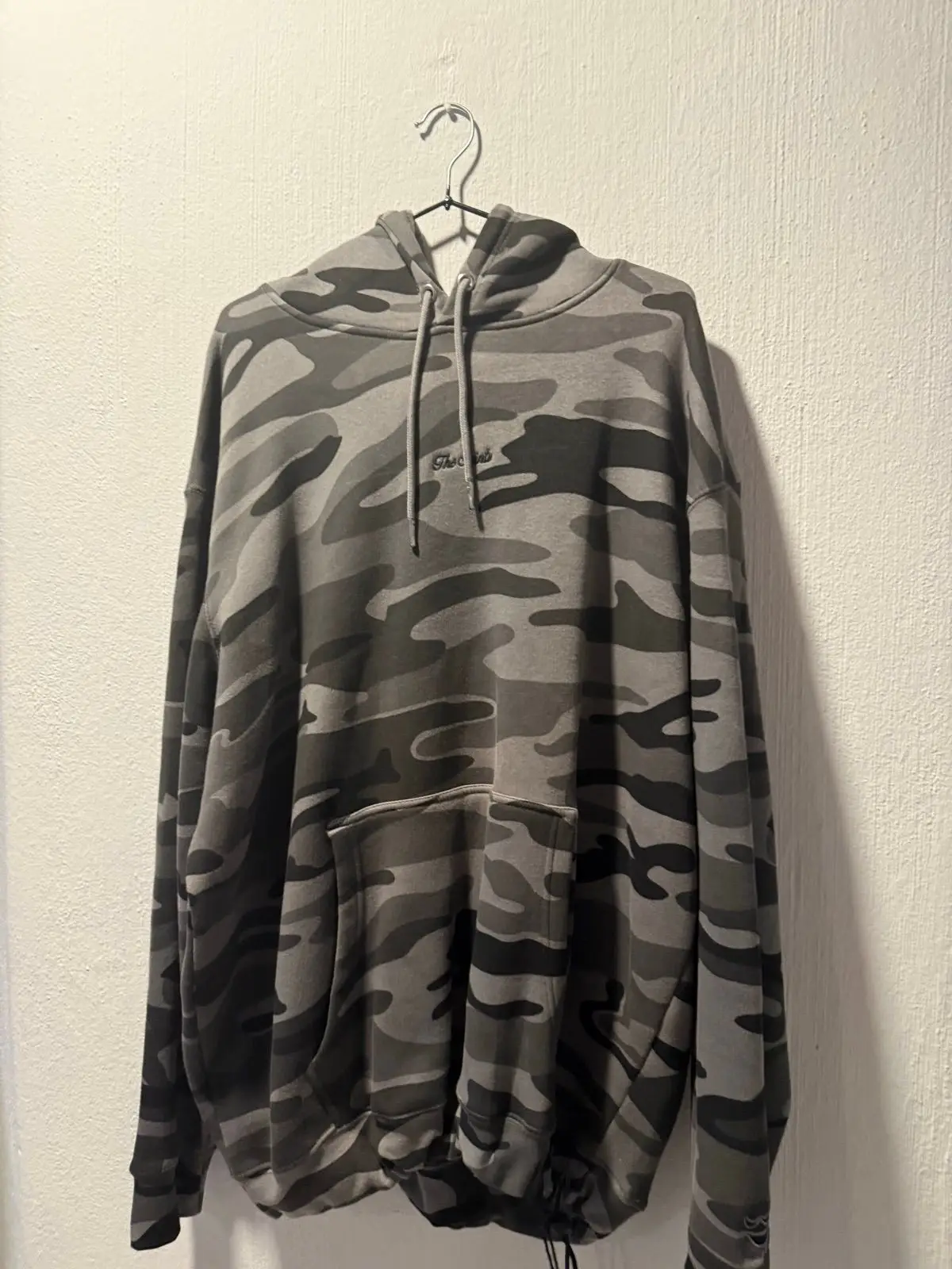 Generic Grey Camouflage Hooded Sweatshirt