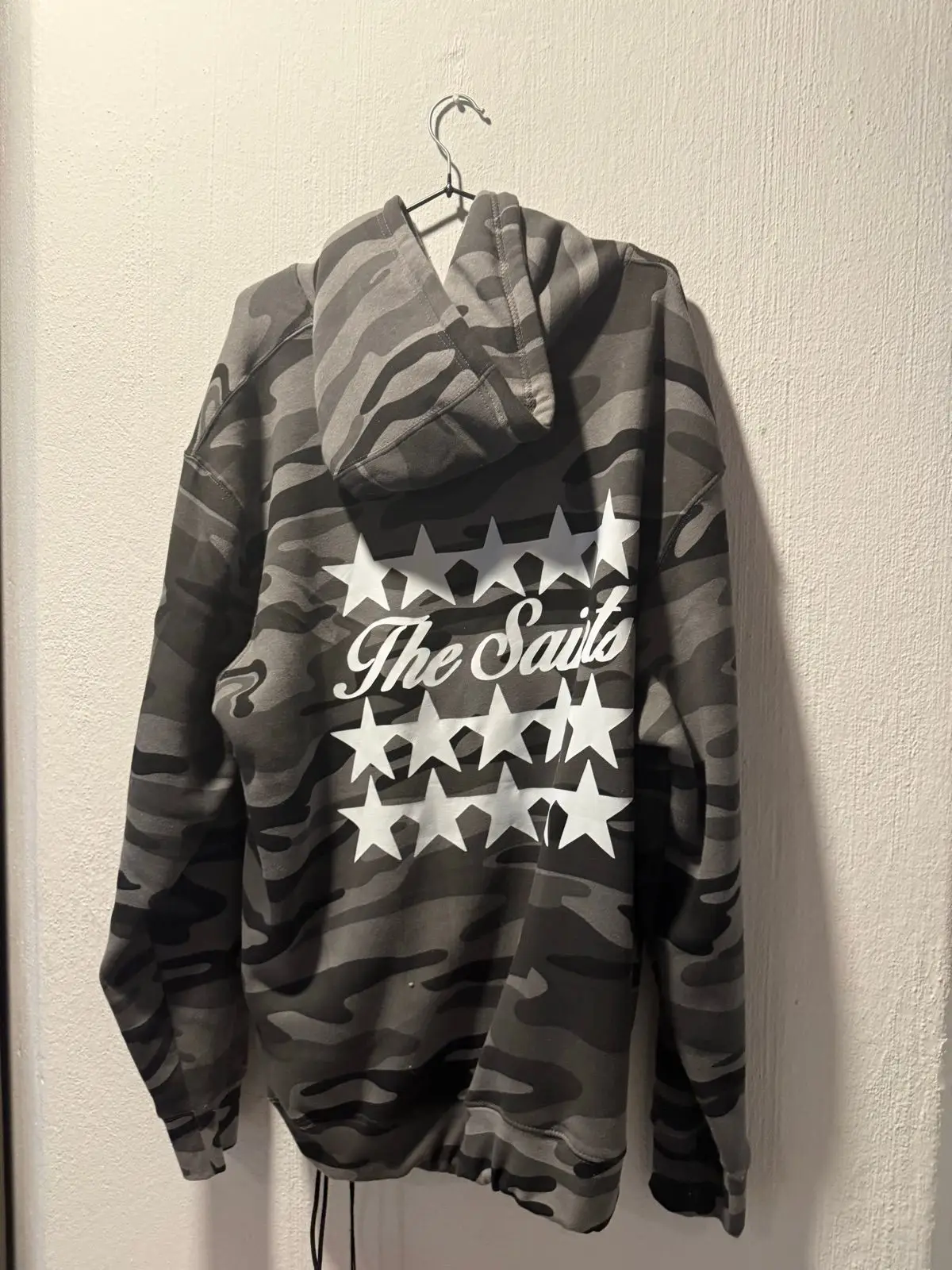 Grey Camouflage Hooded Sweatshirt