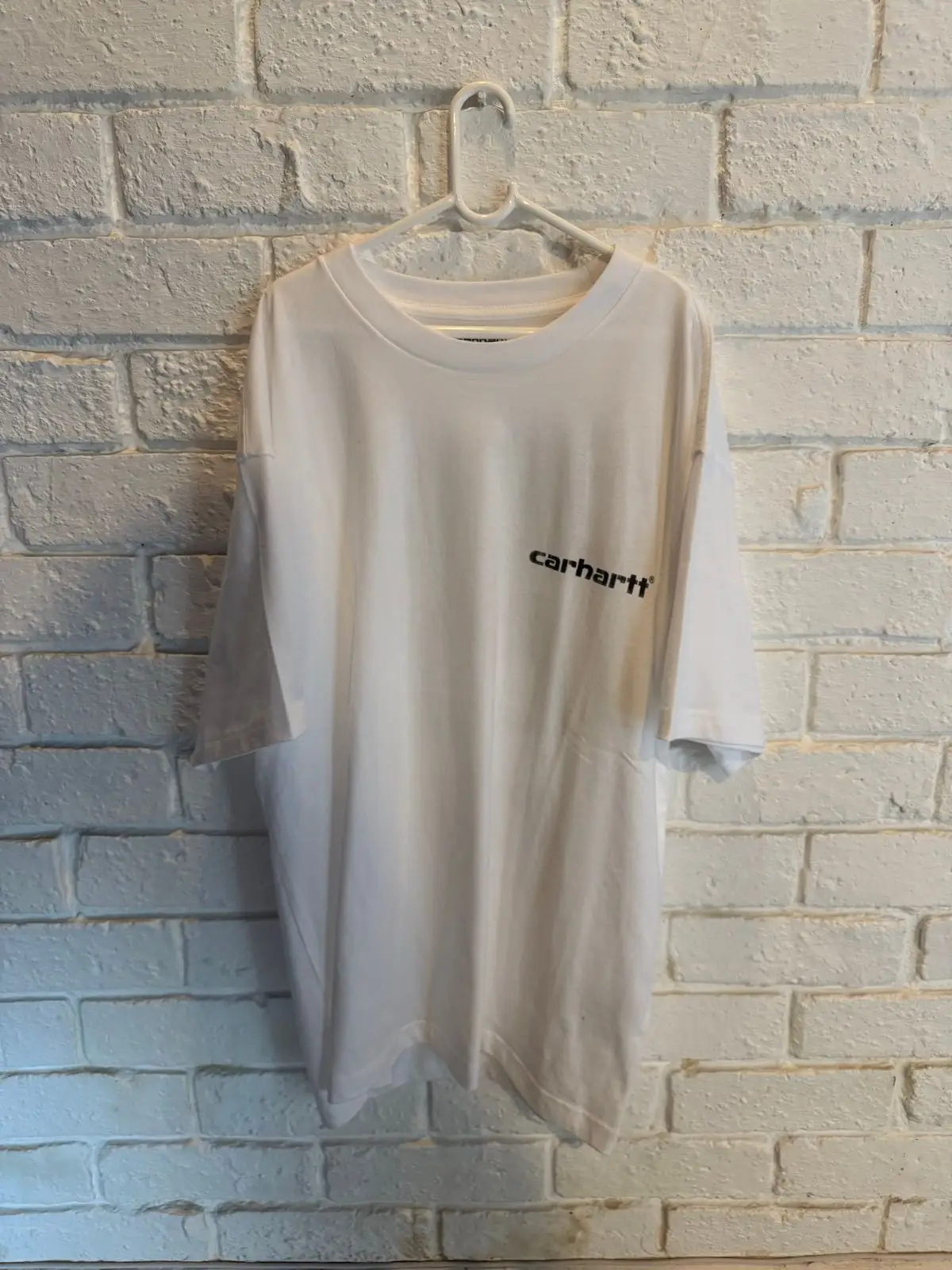 Carhartt Carhartt Script Logo White T-Shirt