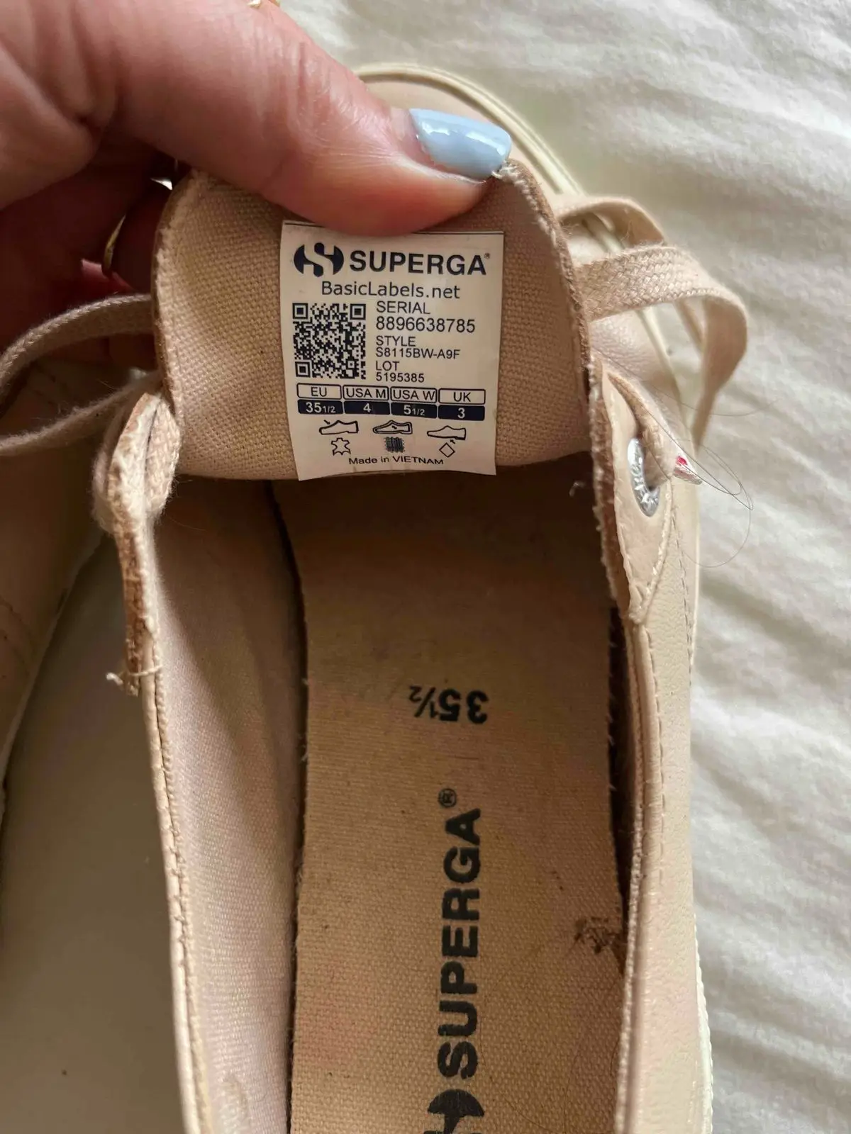 Superga Leather Classic Sneakers Beige