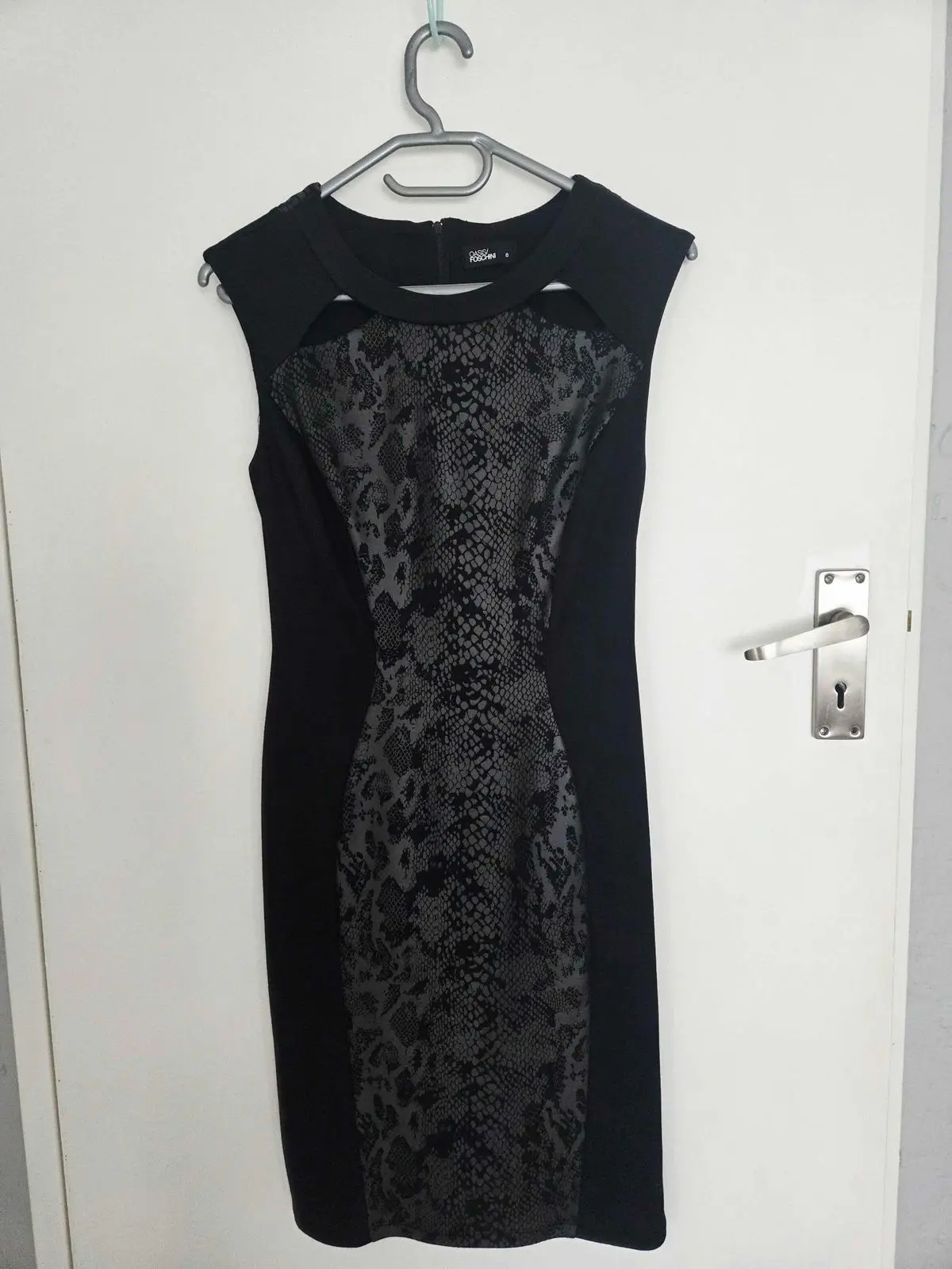 Foschini Foschini Black Snakeskin Print Panel Dress