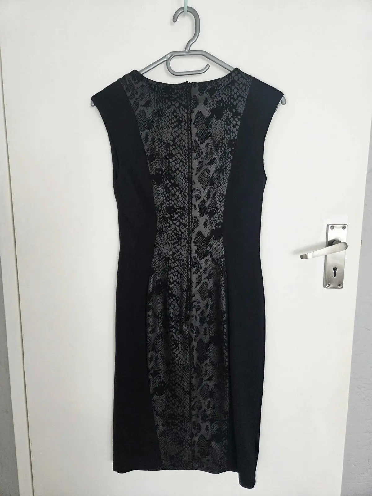 Foschini Black Snakeskin Print Panel Dress