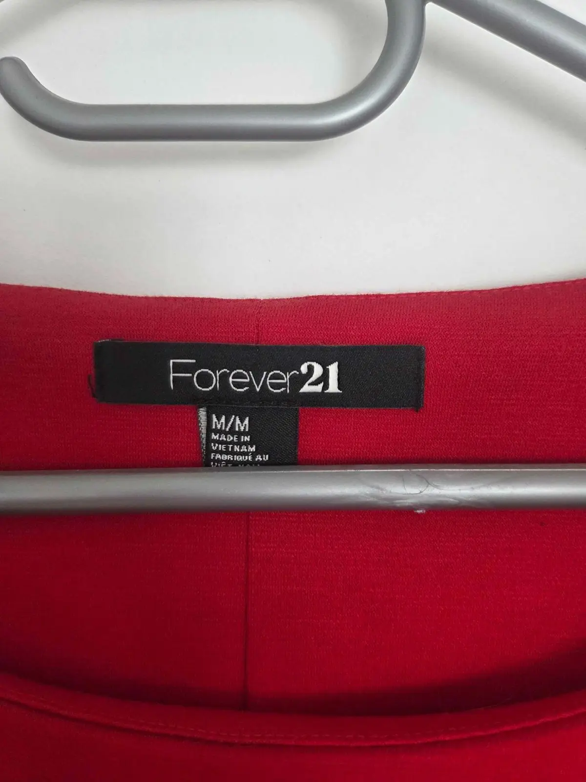 Forever 21 Red Bow Shoulder Mini Dress