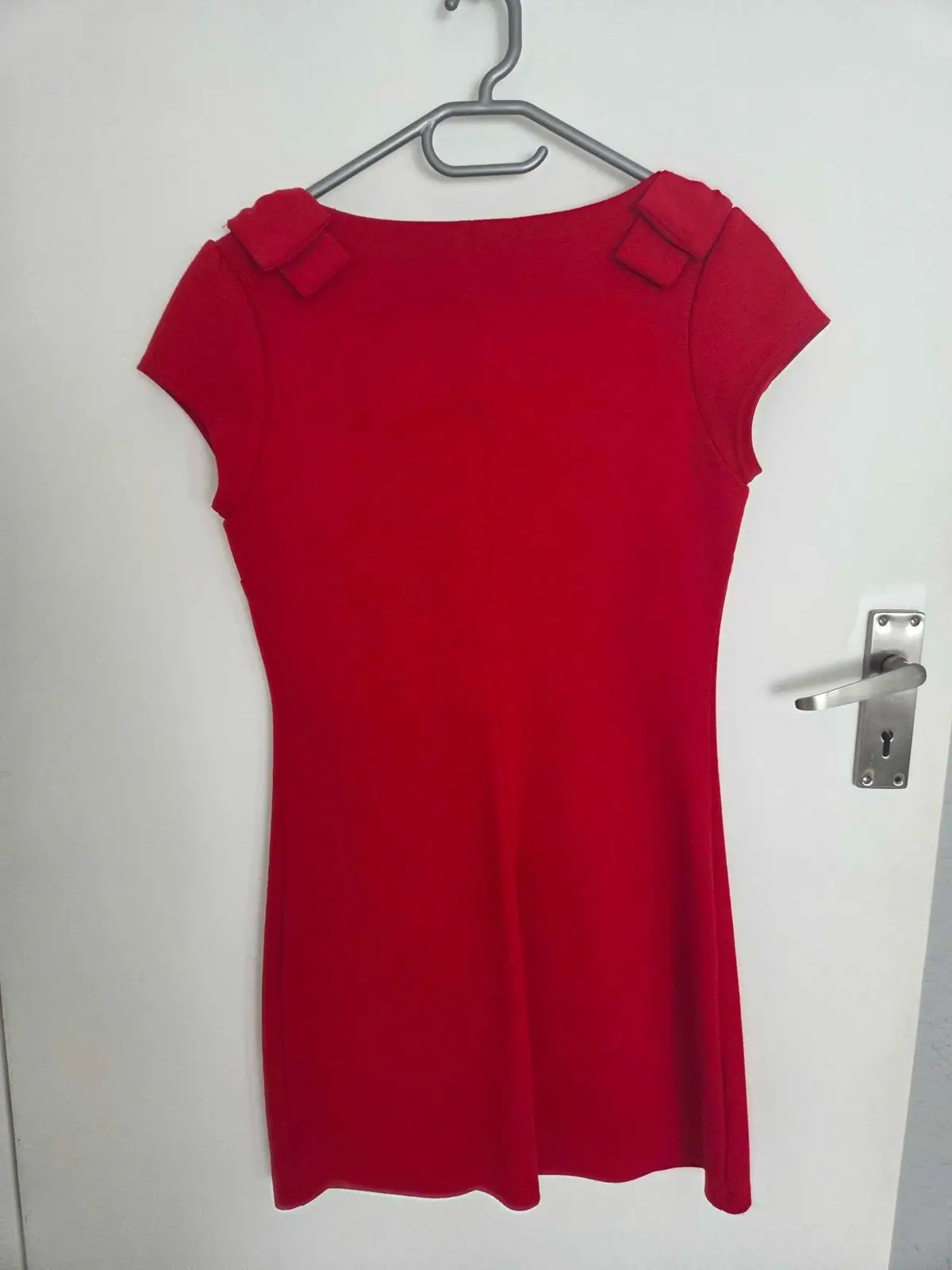 Forever 21 Red Bow Shoulder Mini Dress