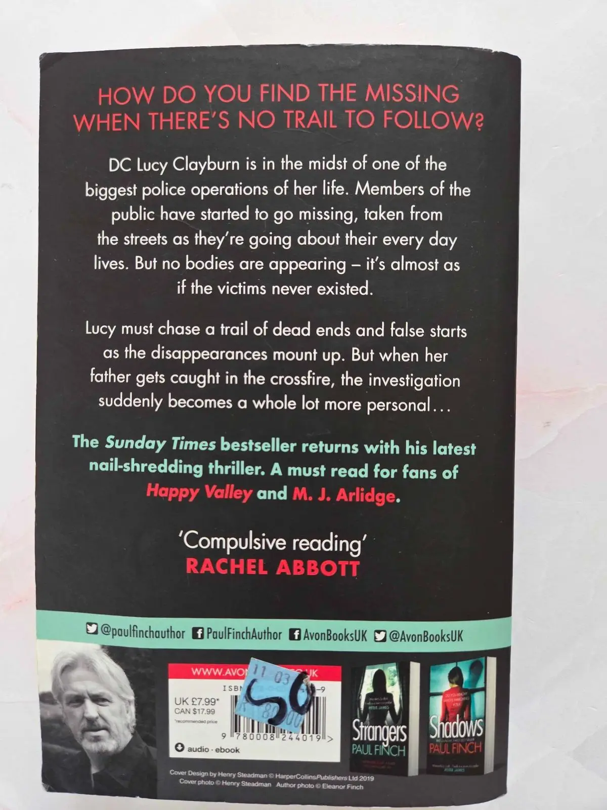 Stolen by Paul Finch Paperback Thriller