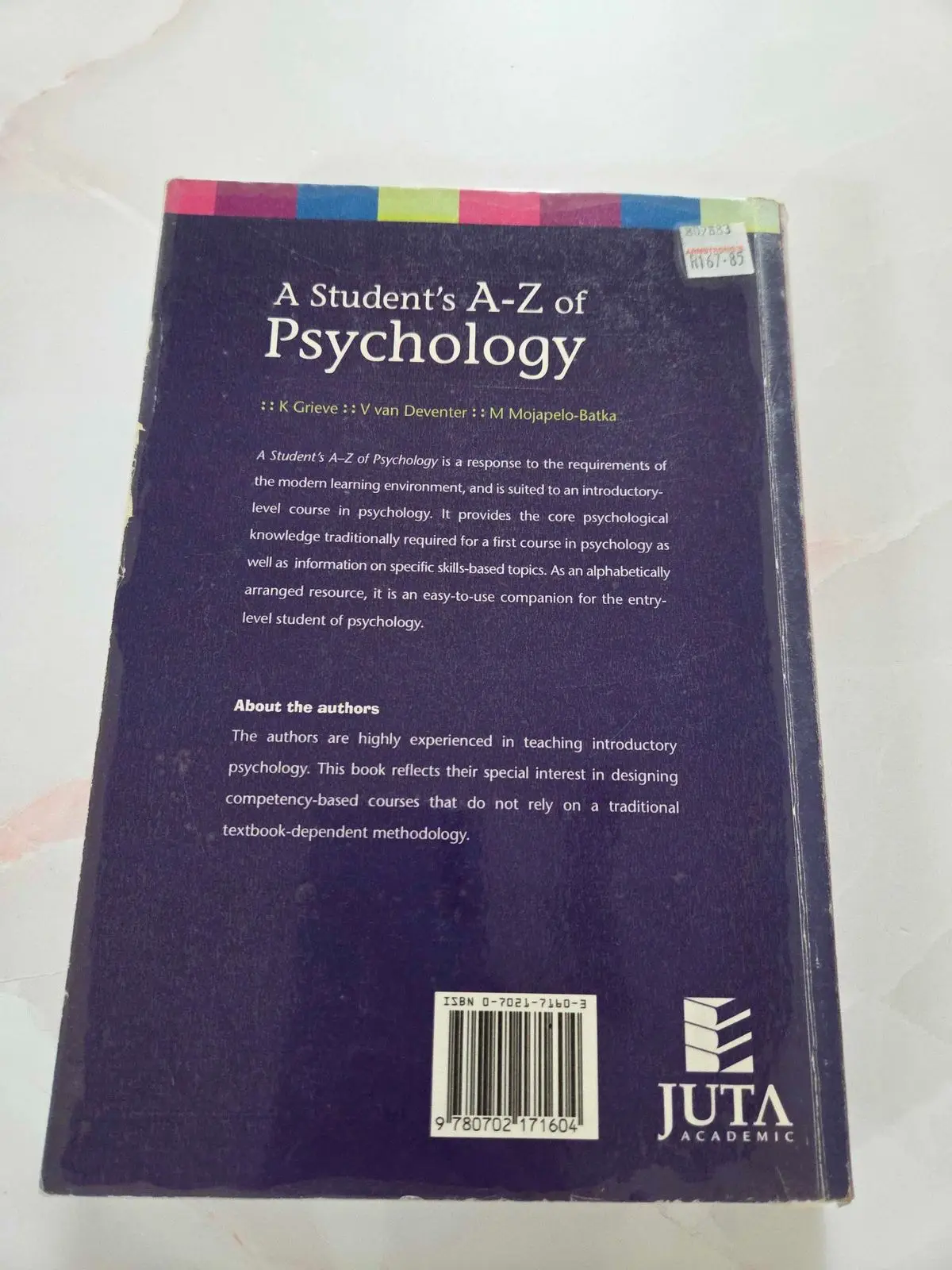 A Student's A-Z of Psychology Textbook