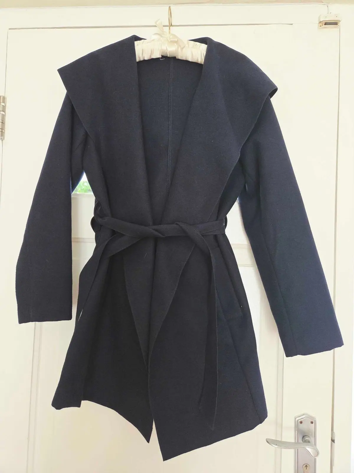 Woolworths Woolworths Navy Belted Wrap Coat