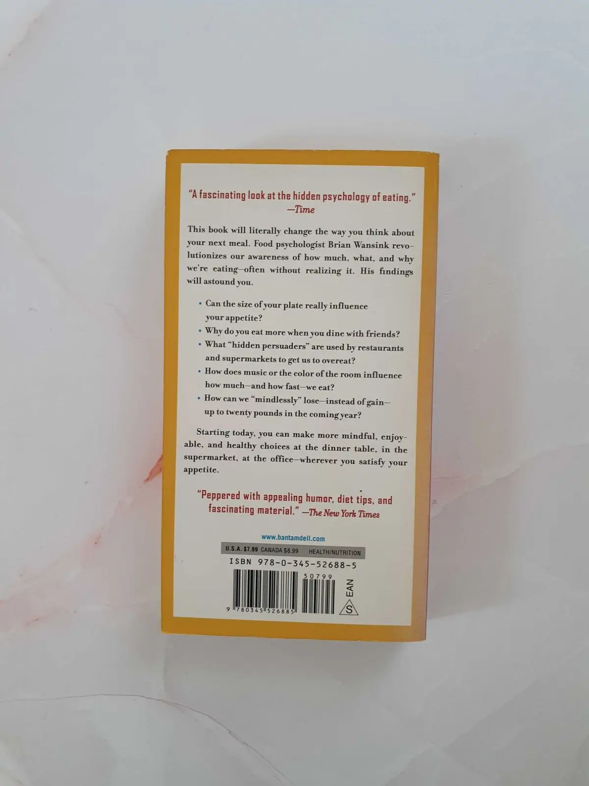 Mindless Eating by Brian Wansink Paperback