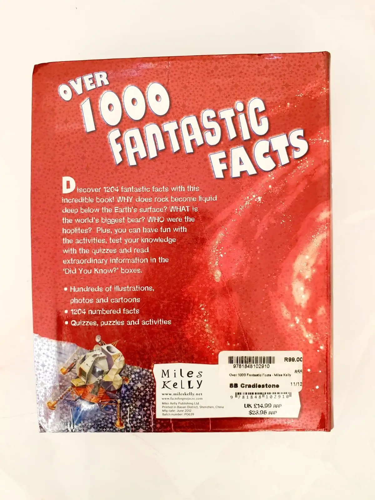 Over 1000 Fantastic Facts Children's Book by Miles Kelly