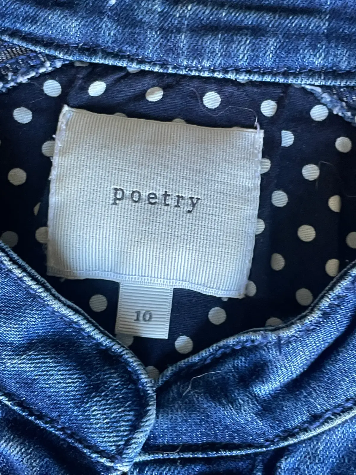 Perfect condition Poetry denim jacket