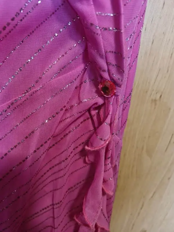 Pink evening cocktail dress