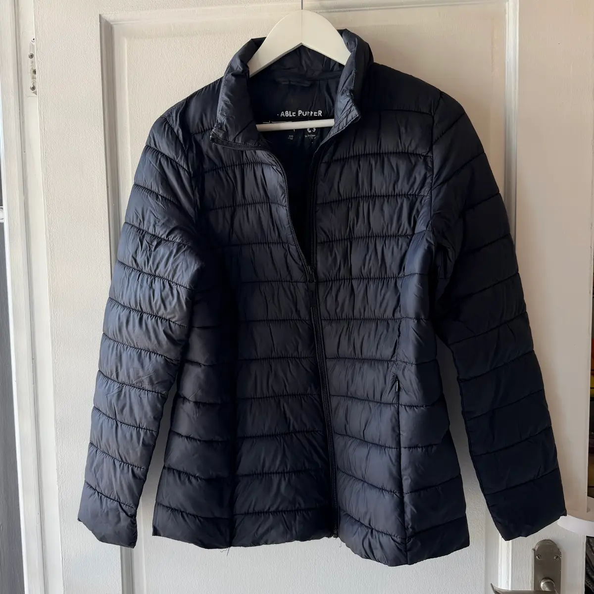 Woolworths Black winter puffer jacket