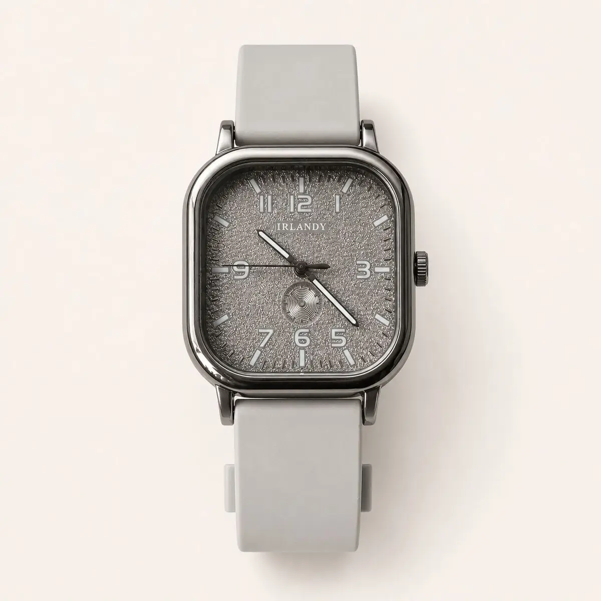 Irlandy Irlandy Square Textured Dial Watch Grey